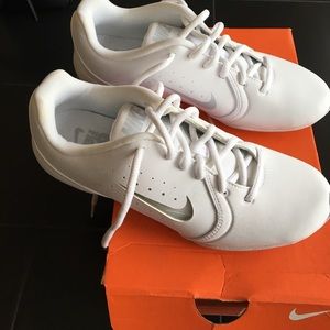 White Nike cheerleading sneakers brand new